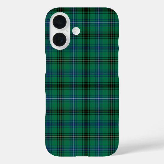 Henderson Clan Bright Green, Blue und Black Tartan Case-Mate iPhone Hülle (Rückseite)