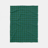Henderson Clan Bright Green und Blue Tartan Fleecedecke (Vorderseite)