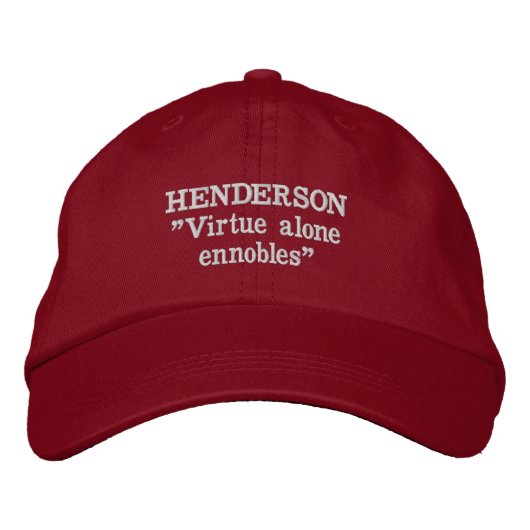 Henderson Clan Motto bestickter HHat Bestickte Kappe (Vorderseite)