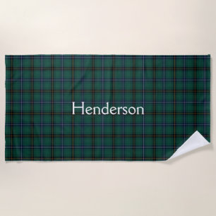 Henderson Clan Tartan Kariert Beach Towel Strandtuch