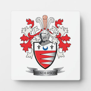 Henderson Familienwappen Coat of Arms Fotoplatte