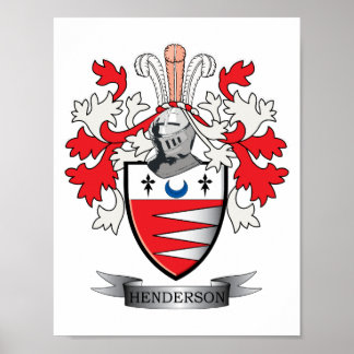 Henderson Familienwappen Coat of Arms Poster