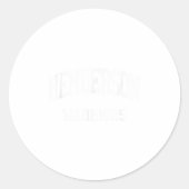 Henderson High School Hs West Chester Pa Retro Spo Runder Aufkleber (Vorderseite)