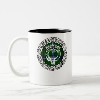 Henderson Nachname Scottish Clan tartancrest Zweifarbige Tasse