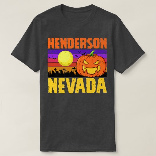 Henderson Nevada Happy Halloween Party Local City  T-Shirt (Design vorne)