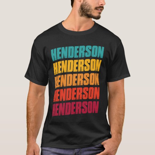 Henderson Nevada Souvenir  Retro Vintage Henderson T-Shirt (Vorderseite)