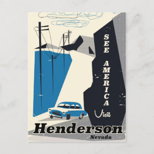 Henderson Nevada USA Reiseplakat Postkarte