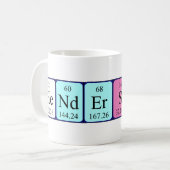 Henderson Periodenname Tasse (Vorderseite Links)