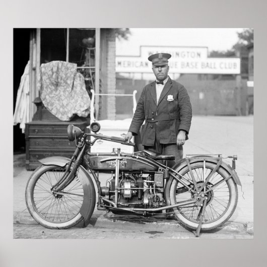 Henderson Police Motorcycle, 1922 Poster (Vorne)