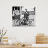 Henderson Police Motorcycle, 1922 Poster (Küche)