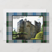 Henderson Scottish Clan Tartan Foto Weihnachten (Rückseite)