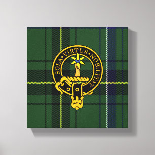 Henderson Scottish Wappen und Tartan Canvas print Leinwanddruck