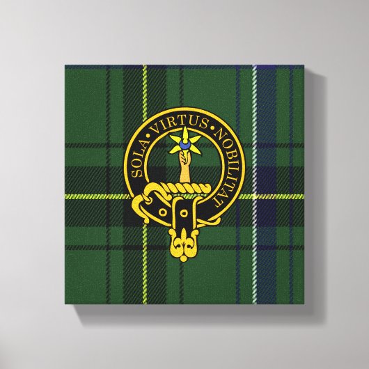 Henderson Scottish Wappen und Tartan Canvas print Leinwanddruck (Vorderseite)