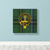 Henderson Scottish Wappen und Tartan Canvas print Leinwanddruck (Insitu (Holzboden))
