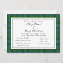 Henderson Scottish Wedding Einladung