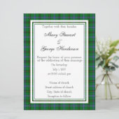 Henderson Scottish Wedding Einladung (Stehend Vorderseite)
