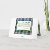 Henderson Tartan Fordell Castle Foto Karte (Rückseite)