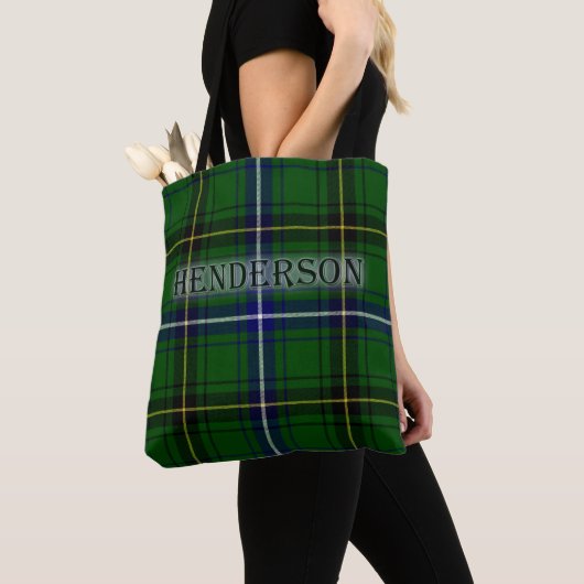 Henderson Tartan mit Nachname Tasche (Von Nahem)