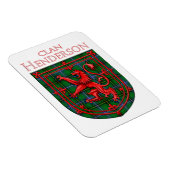 Henderson Tartan Scottish Kariert Lion Rampant Magnet (Rechte Seite)