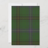 Henderson Tartan Wedding Einladung (Rückseite)