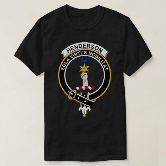Henderson Wappen Tartan Clan Scottish Clan T-Shirt (Design vorne)