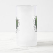 Hendersontartan-Herz Mattglas Bierglas (Mittel)