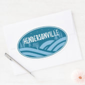 Hendersonville North Carolina Außenbereich Ovaler Aufkleber (Umschlag)