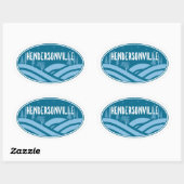 Hendersonville North Carolina Außenbereich Ovaler Aufkleber (Blatt)