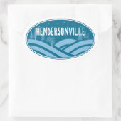 Hendersonville North Carolina Außenbereich Ovaler Aufkleber (Tasche)