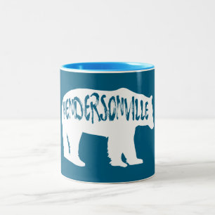 Hendersonville North Carolina Bear Zweifarbige Tasse