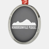 Hendersonville North Carolina Bitte Ornament Aus Metall (Links)