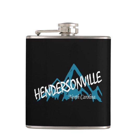 Hendersonville North Carolina Mountains Flachmann (Vorderseite)