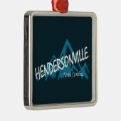 Hendersonville North Carolina Mountains Ornament Aus Metall (Rechts)