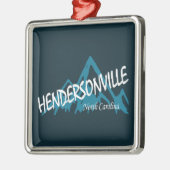 Hendersonville North Carolina Mountains Ornament Aus Metall (Links)