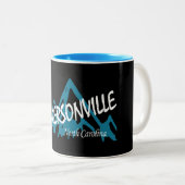 Hendersonville North Carolina Mountains Zweifarbige Tasse (VorderseiteRechts)