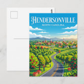 Hendersonville USA Postkarte (Vorne/Hinten)