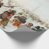 Hendrick Avercamp Erleben Sie die Eiszeit in der N Geschenkpapier (Ecke)