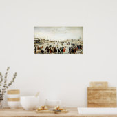 Hendrick Avercamp Winterlandschaft auf einem gefro Poster (Küche)