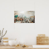 Hendrick Avercamp Winterlandschaft mit Ice Skater Poster (Küche)