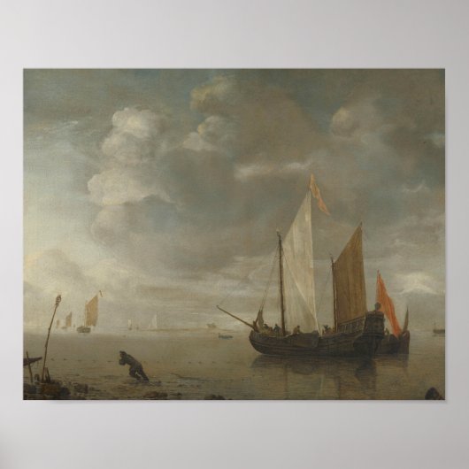 Hendrick Dubbels - Calm Sea Poster (Vorne)