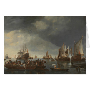 Hendrick Dubbels - Hafen mit Segelschiffen
