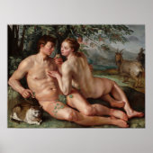Hendrick Goltzius Der Fall des Menschen 1616 Mauer Poster (Vorne)
