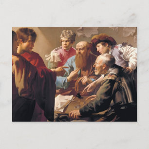 Hendrick Terbrugghen - Der Ruf von St. Matthew Postkarte