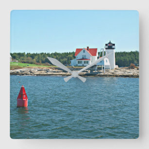Hendricks Hauptleuchtturm, Maine-Uhr Quadratische Wanduhr