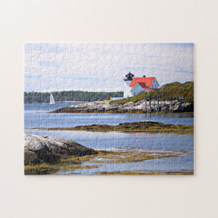 Hendricks Hauptleuchtturm, Southport Insel Maine Puzzle