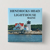 Hendricks Head Lighthouse, Maine Button (Vorderseite)