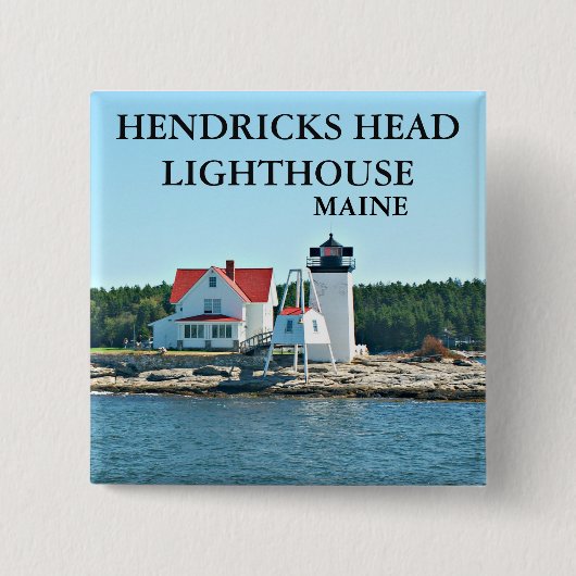 Hendricks Head Lighthouse, Maine Button (Vorderseite)