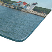 Hendricks Head Lighthouse, Maine Cutting Board Schneidebrett (Ecke)
