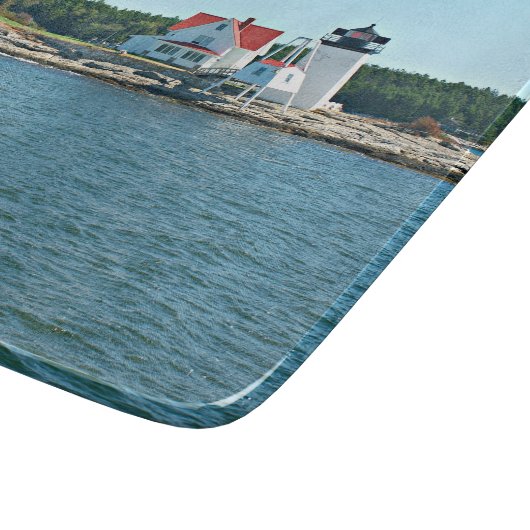 Hendricks Head Lighthouse, Maine Cutting Board Schneidebrett (Ecke)
