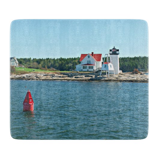 Hendricks Head Lighthouse, Maine Cutting Board Schneidebrett (Vorderseite)